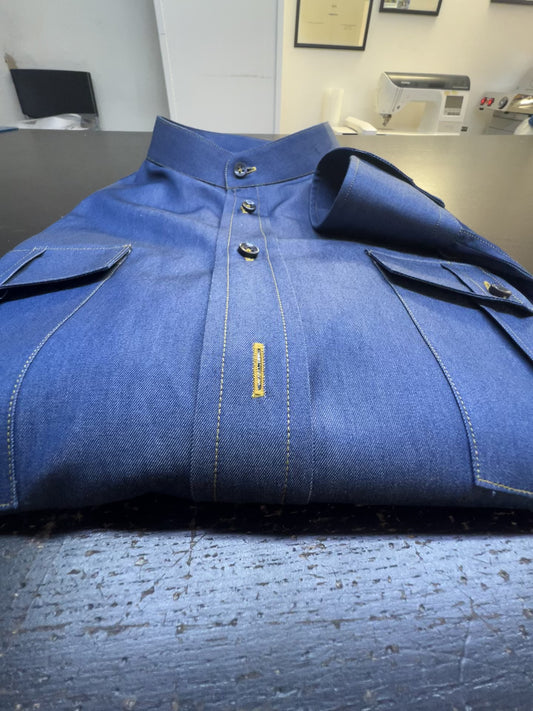 👔 Camicia di Jeans Artigianale – CamiceriaDiVaio per ELYSHIA